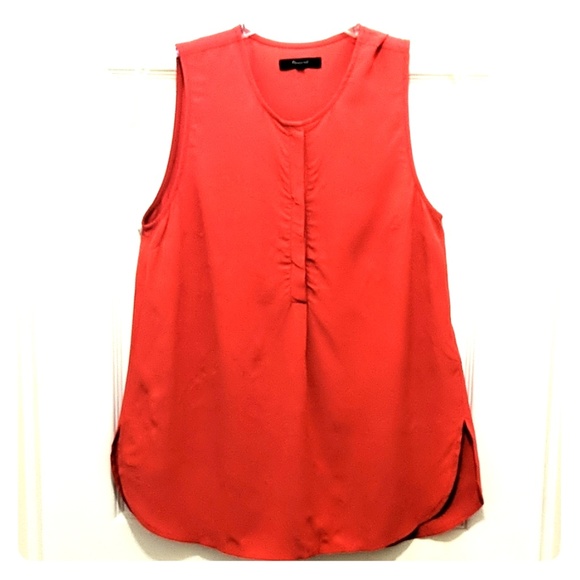 MADEWELL * SIDE SLIT SLEEVELESS TANK - Picture 3 of 6